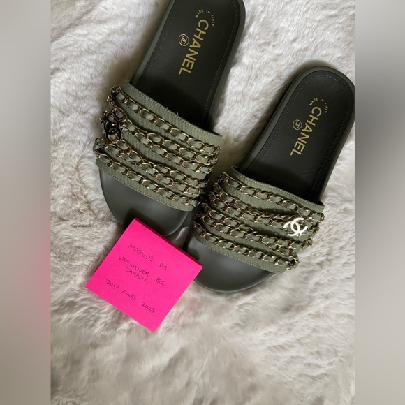 BN ✨ Chanel CC Chain Slides - Size 37 - Picture 2 of 5